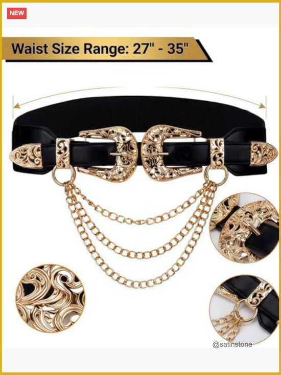 Pearl Belt Elastic Waist Chain Belt Dress Jeans Bridal Beach Party